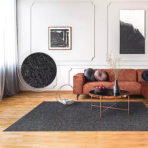 Paco Home Teppich Wohnzimmer Schlafzimmer Kurzflor Waschbar Bis 30 Grad Einfarbiges Design Meliertes Muster Weich Moderne Deko