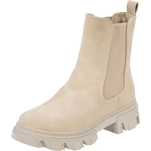 Palado Chelsea Boots Damen Caprera – moderne Kunstleder-Stiefeletten für Herbst und Winter