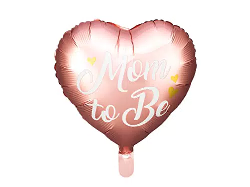 PartyDeco Folienballon Mama zu sein - Dekoration für Baby Dusche Geschlecht Reveal