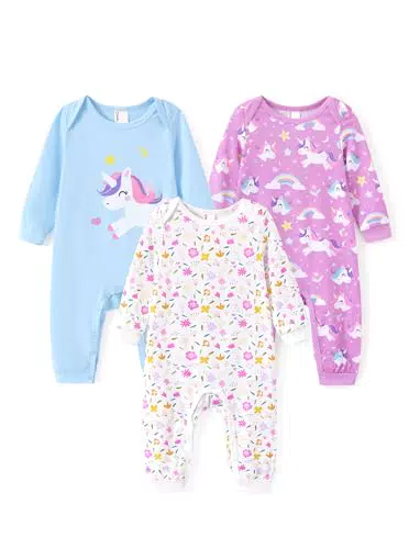 PATPAT Baby Strampler für Neugeborene – Schlafanzug ohne Füße für Jungen und Mädchen
