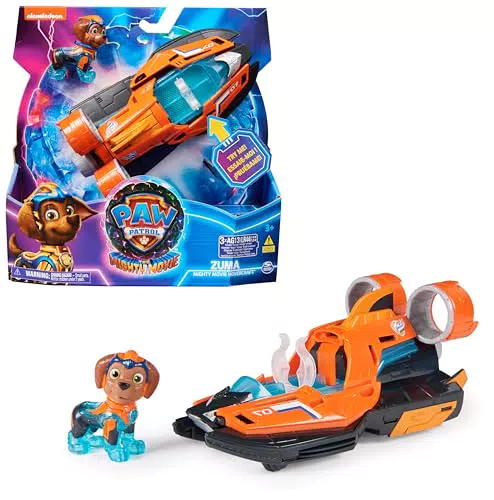 PAW PATROL Mighty Kinofilm Rubble Superhelden-Basisfahrzeug mit Licht und Geräuschen