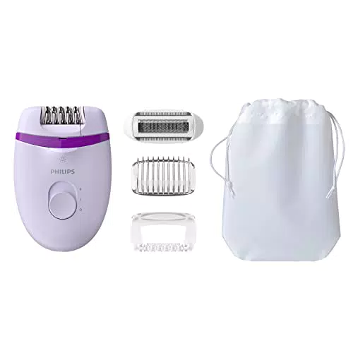 Philips Satinelle Essential Epilierer mit Kabel und Zubehör (Modell BRE275/30)
