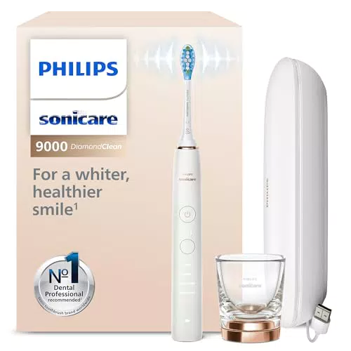 Philips Sonicare DiamondClean 9000 Elektrische Zahnbürste Doppelpack - 2 Schallzahnbürsten