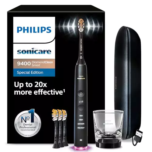 Philips Sonicare DiamondClean 9400 Elektrische Zahnbürste mit App und Drucksensor