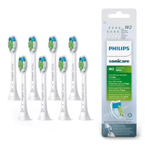 Philips Sonicare Original W2 Optimal White Standard Schallzahnbürstenköpfe - 8er-Pack in Weiß