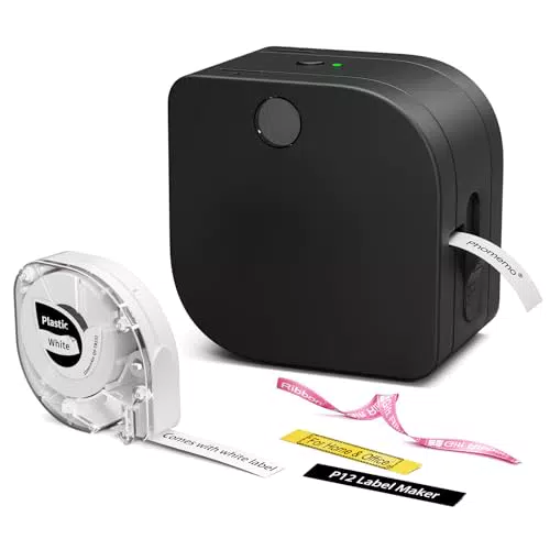 Phomemo P12 Bluetooth Etikettendrucker – Kompatibel mit iOS & Android