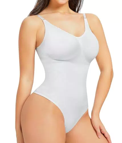 piannao Shapewear Damen Body - Bauchweg Bodysuit atmungsaktiv und verstellbar