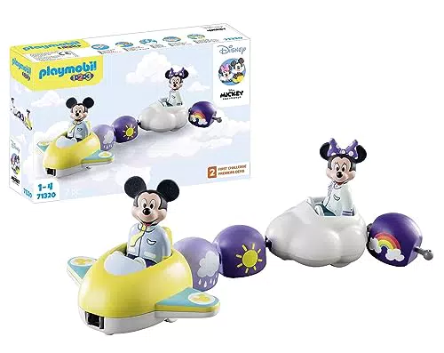 PLAYMOBIL 1.2.3 Disney 71320 Micky Maus Lernspielzeug für Kleinkinder