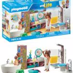 PLAYMOBIL MyLife Badezimmer Spielzeug für Kinder ab 4 Jahren, nachhaltig gestaltet