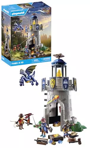 PLAYMOBIL Novelmore Ritterturm mit Schmied und Drache, Hinterhalt am Wegesrand