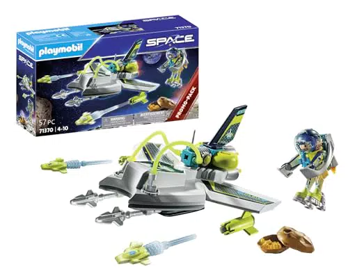 PLAYMOBIL Space Promo Pack 71370 – Hightech Drohne und Jetbag für Kinder ab 4 Jahren