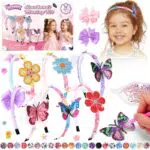 Pllieay Haarreifen Bastelset für Mädchen, DIY Diamantmalerei Spielzeug 5-13 Jahre