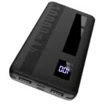 Power Bank 10000mAh - Externer Akku mit USB-C, 2 USB-Ausgängen und LED-Display