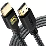 PowerBear HDMI Kabel 4K 3m – Hochgeschwindigkeit, geflochten, mit Goldanschlüssen