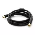 PremiumX 2, 5m Basic-LINE TV Antennenkabel IEC-Anschlusskabel Koaxial-Kabel mit Mantelstromfilter HDTV 4K - Weiß
