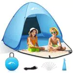 Purebox Pop Up Strandmuschel - Tragbares Strandzelt mit UV-Schutz 50+