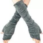 PUREWONDER Damen Armstulpen Pulswärmer Samt Handstulpen Modell HW22