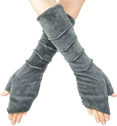 PUREWONDER Damen Armstulpen Pulswärmer Samt Handstulpen Modell HW22