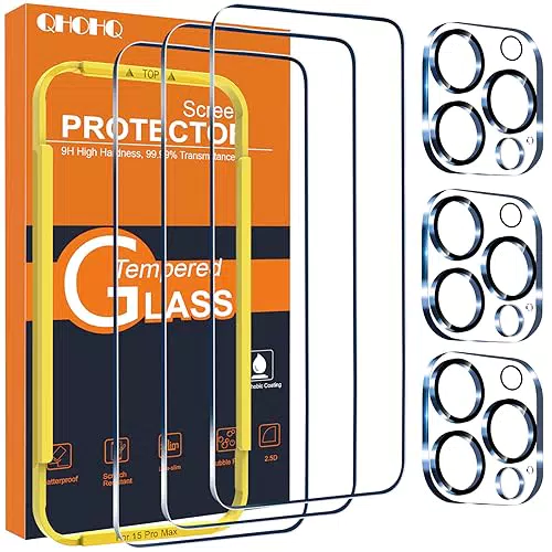 Panzer Schutz Glas für iPhone 15 - Kameraschutz, 9H Härte, Displayschutzfolie