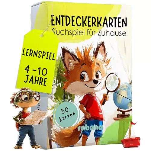 Rabano Entdeckerkarten für Kinder – Spannendes Lernspiel für drinnen und draußen