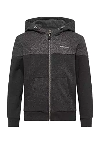 Ragwear Lajda Jungen Sweatjacke Übergangsjacke Kapuzenpullover für Kinder