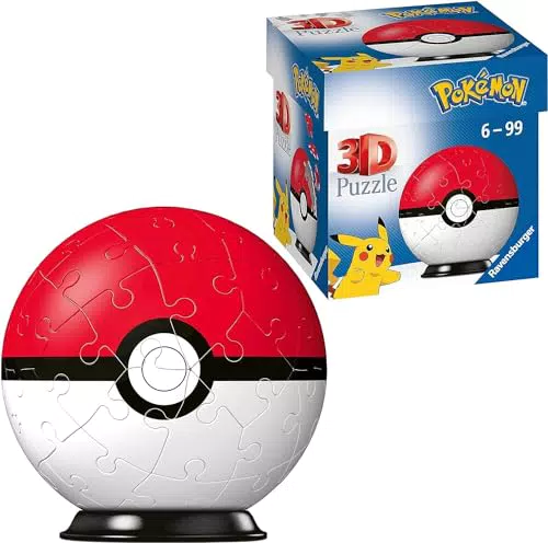 Ravensburger 3D Puzzle Pokéball Classic für Pokémon Fans ab 6 Jahren