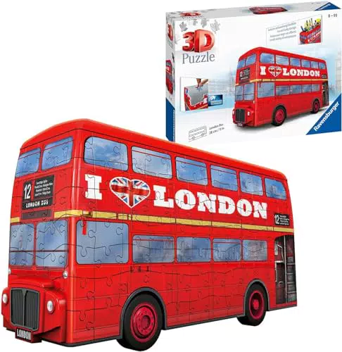Ravensburger 3D Puzzle London Bus – Berühmtes Fahrzeug für Erwachsene und Kinder ab 8 Jahren