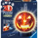 Ravensburger 3D Puzzle Kürbiskopf Nachtlicht - Puzzle-Ball für Halloween Fans