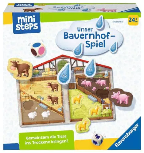 Ravensburger ministeps Unser Bauernhof-Spiel – Lernspiel für Kinder ab 2 Jahren