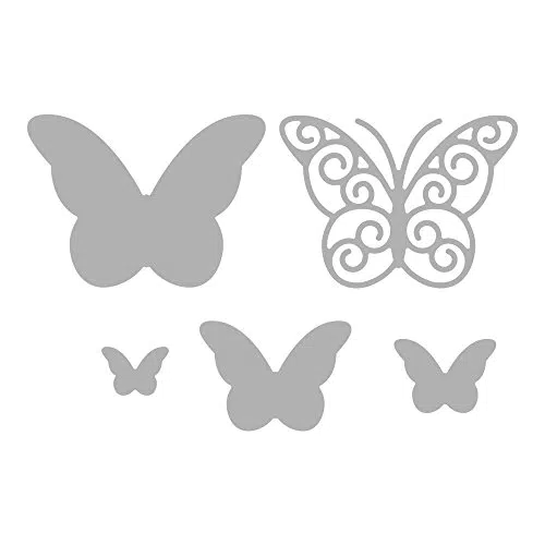 Rayher Stanzschablonen-Set Whimsical Butterflies, Modell 59229000