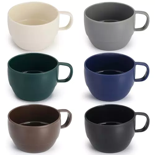 ReaNea Nespresso Tassen Set – Langlebige Plastikbecher für Zuhause und Outdoor