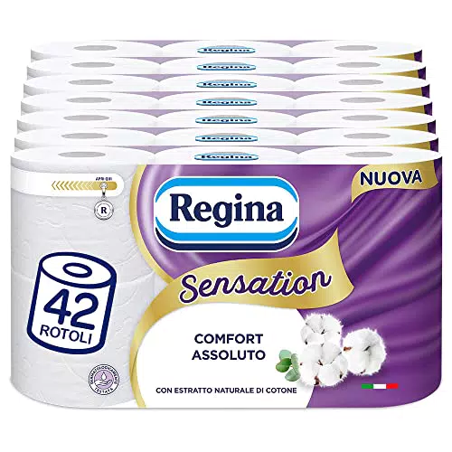 Regina Sensation Toilettenpapier 3-lagig, weich und strapazierfähig, FSC-zertifiziert