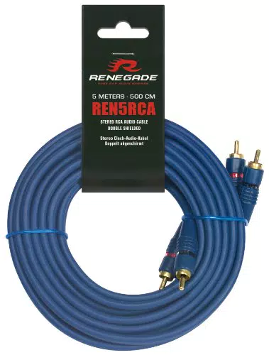 Renegade REN5RCA Audiokabel 2 x Cinch-Stecker, 5 m