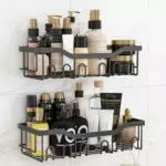 RIGORS Duschregal, selbstklebendes hängendes Badregal aus Edelstahl für Badezimmer