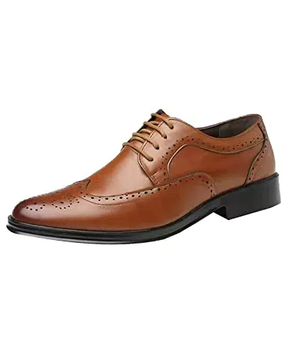 Rimhold Herren Oxford Schuhe – Formelle Brock Schuhe für Hochzeit und Büro