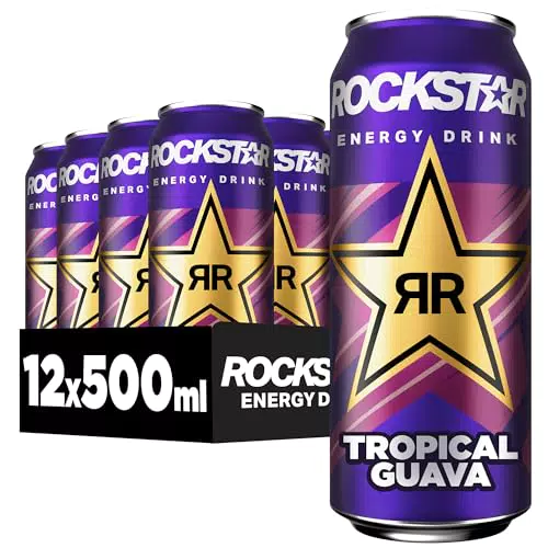 Rockstar Energy Drink Tropical Guava - Erfrischungsgetränk mit Koffein
