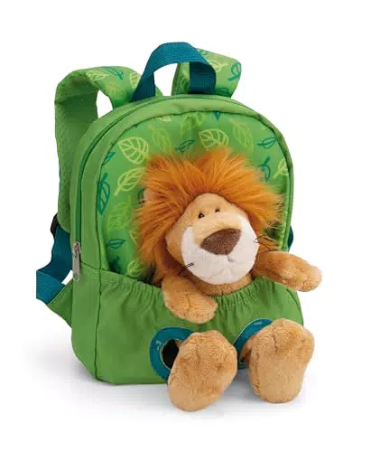 Kuscheltier Rucksack Löwe - Abnehmbarer Kindergartenrucksack für Jungen und Mädchen