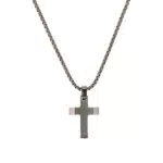 s.Oliver Kette mit Anhänger aus Edelstahl und Holz für Jungen, Modell 2018841