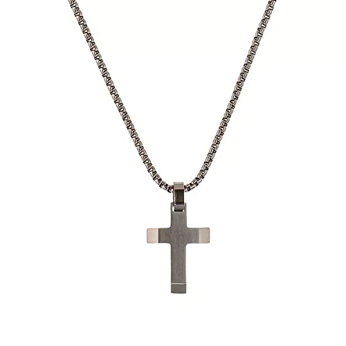 s.Oliver Kette mit Anhänger aus Edelstahl und Holz für Jungen, Modell 2018841