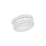 s.Oliver Ring 925 Sterling Silber Damen Ringe, mit Zirkonia synth.