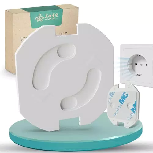 SafeMate® Kindersicherung Steckdosen - KIDSAFELOCK 2.0 für Babys und Kleinkinder