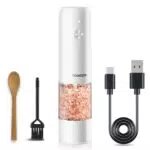 Elektrische Salz- und Pfeffermühle mit USB, einstellbarer Grobheit und LED-Licht