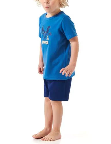 Schiesser Jungen Schlafanzug Set Pyjama kurz aus 100% Bio-Baumwolle