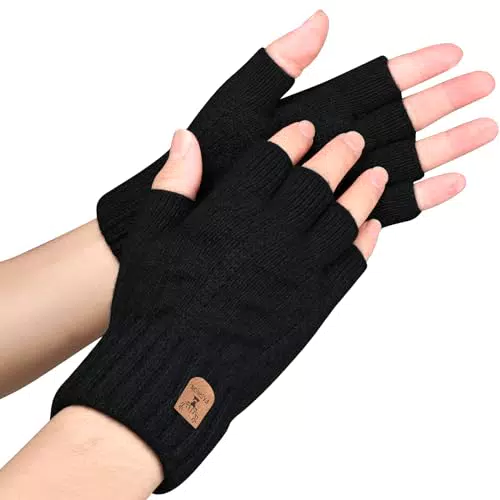SELBATON Thermische fingerlose Handschuhe für Winteraktivitäten und Arbeit