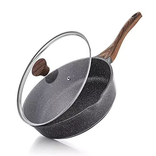 SENSARTE Antihaft-Bratpfanne mit Schweizer Granit-Beschichtung, PFOA-frei