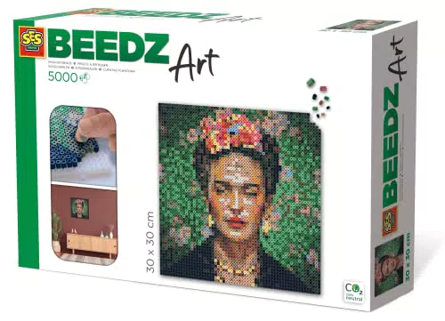 SES Creative Frida Kahlo Bügelperlen Set - Kunsthandwerk für kreative Köpfe