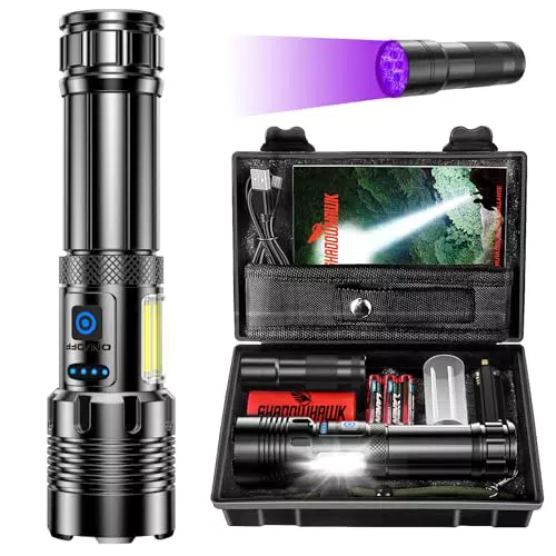 Shadowhawk XHM90.2 LED Taschenlampe 500000 Lumen, USB Aufladbar, 7 Modi