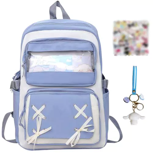 Shengo Kawaii Schulranzen Rucksack für Jungen und Mädchen mit großer Kapazität