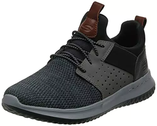 Skechers Delson Camben Herren Sneaker aus Mesh mit synthetischen Materialien