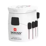 Skross Reiseadapter Pro World - Universeller Reiseadapter für internationale Steckdosen